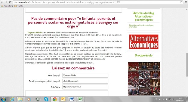 Olivier Vagneux censuré par Éva SAS