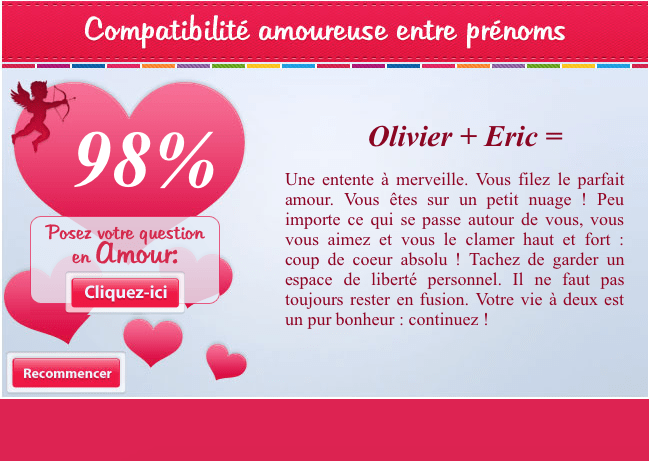 Éric et Olivier, 98 % de compatibilité&nbsp;amoureuse