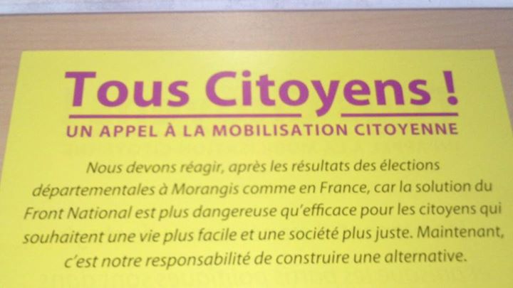 Tous citoyens, une initiative intéressante à Morangis&nbsp;(91)
