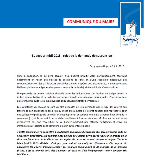 Communiqué-MEHLHORN-020615