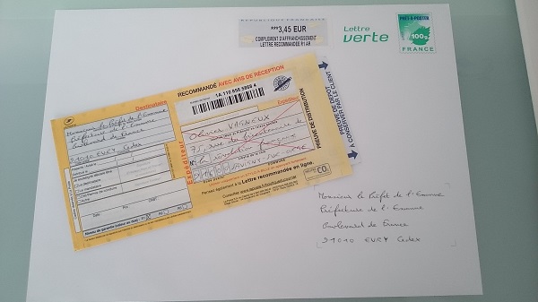 Que fais-tu le lundi ? J&rsquo;écris au Préfet de&nbsp;l&rsquo;Essonne