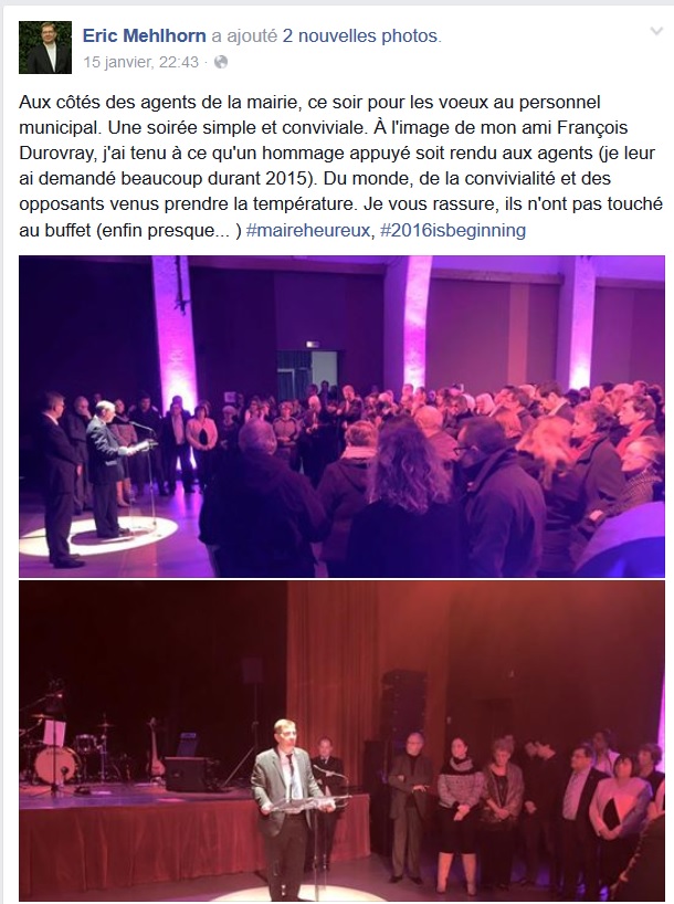 Les élus de la majorité de Savigny-sur-Orge ont-ils touché au buffet des vœux 2016&nbsp;?