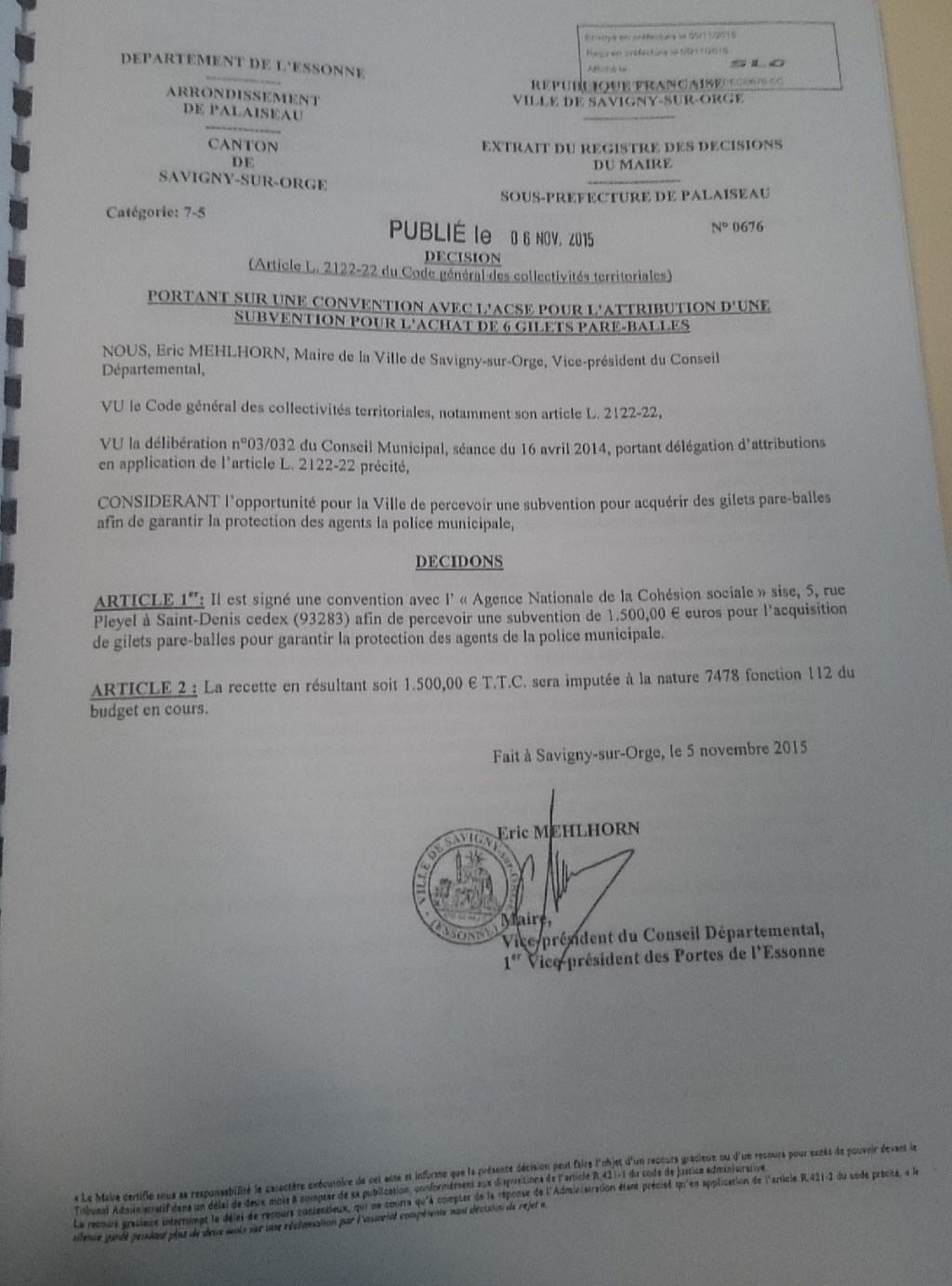 Des gilets pare-balles à Savigny-sur-Orge pour plus de cohésion&nbsp;sociale