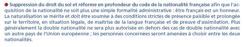 Le gouvernement socialiste élargit le droit du sol pour faire son jeu et celui du&nbsp;FN