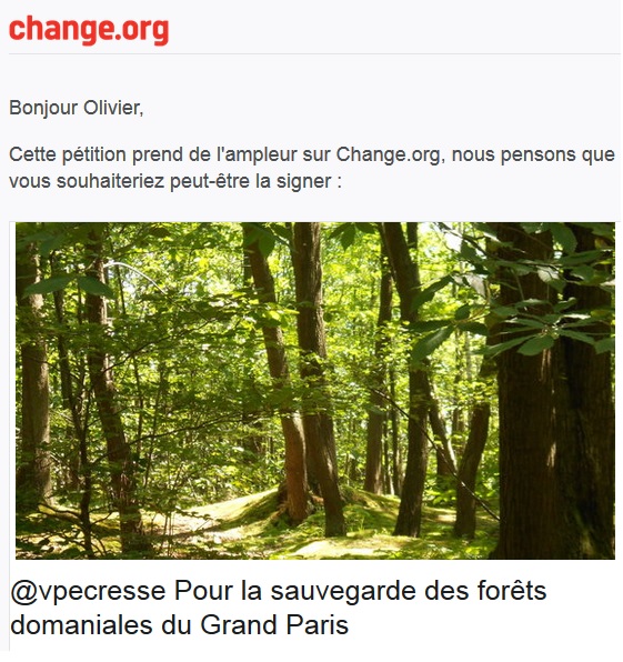 Une pétition pour préserver les forêts autour de&nbsp;Paris