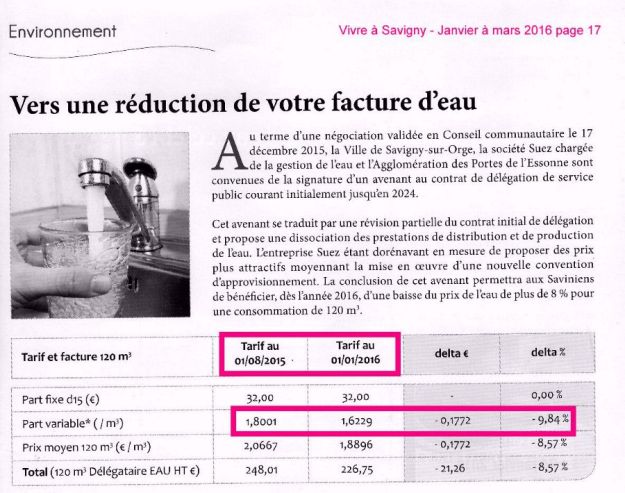 extrait Vivre a Savigny janvier a mars 2016