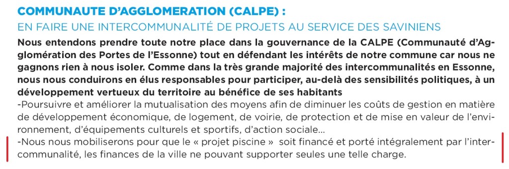 Désintox : Éric MEHLHORN souhaitait bien LA piscine de Laurence SPICHER à Savigny-sur-Orge