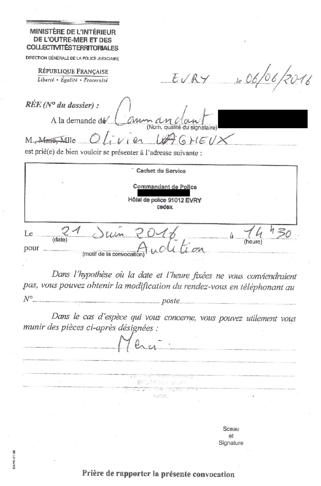 Le Procureur ouvre une enquête préliminaire concernant les embauches d&rsquo;Éric&nbsp;MEHLHORN