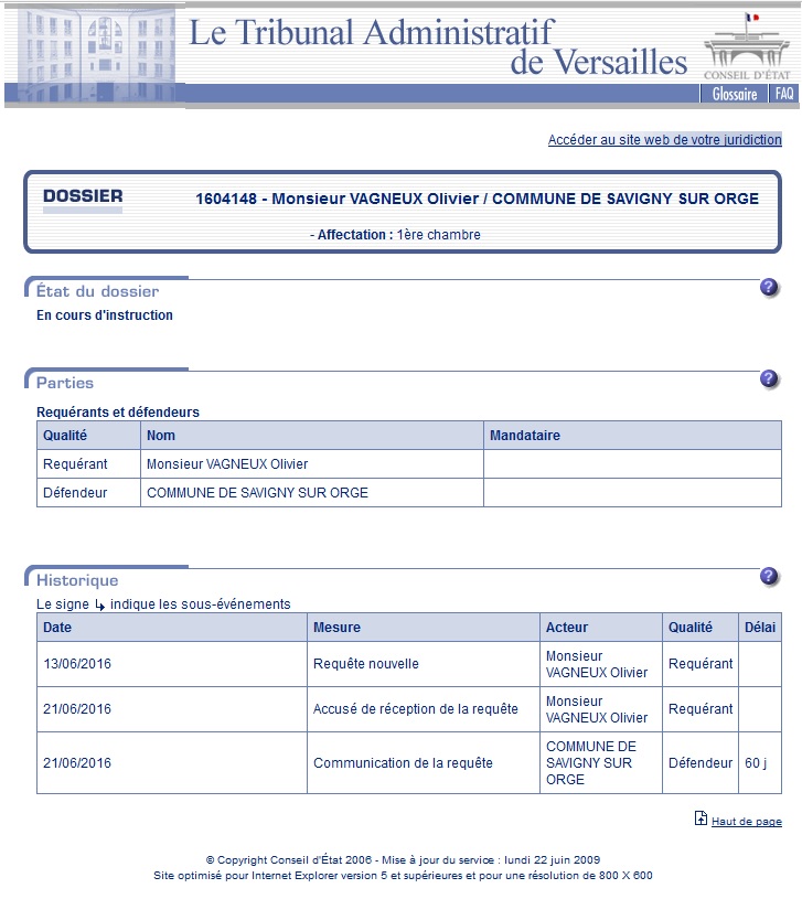 Des (mauvaises) nouvelles de mon recours sur la fibre optique à Savigny-sur-Orge