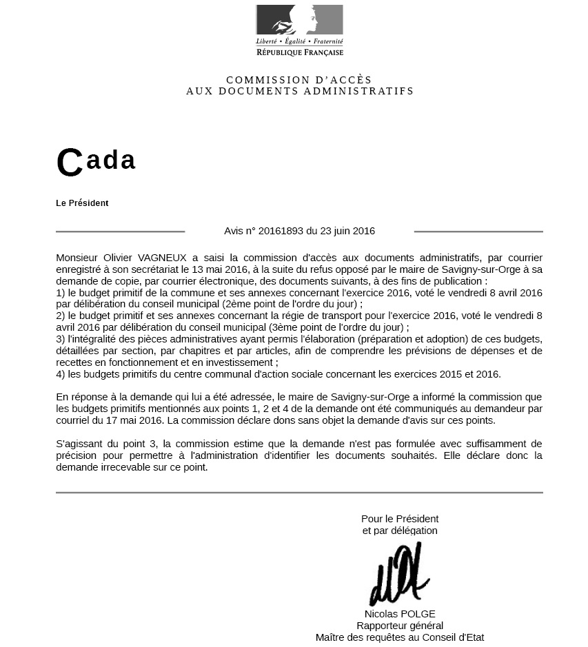 D&rsquo;un vide juridique qui empêche la pleine application de l&rsquo;article 14 de la&nbsp;DDHC