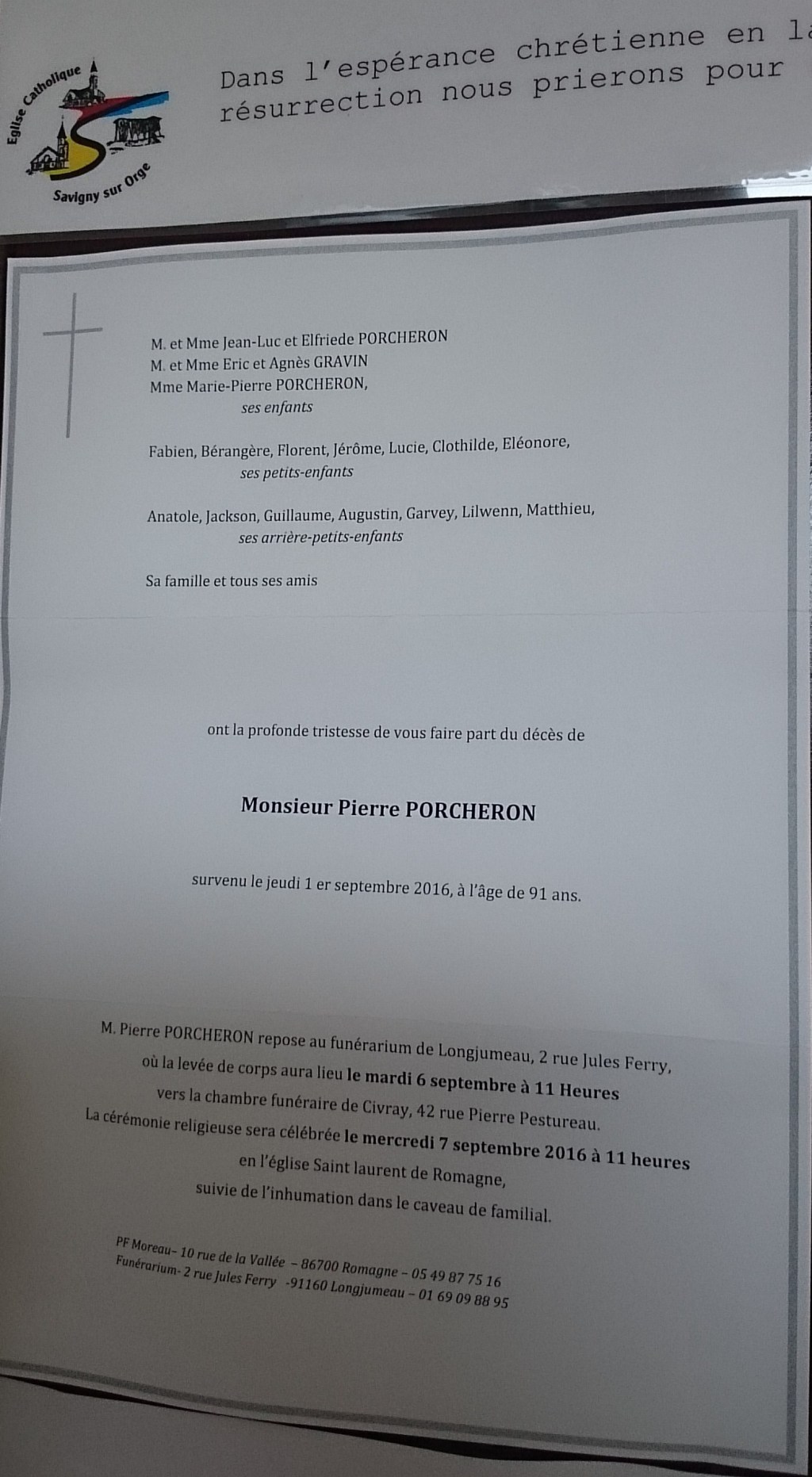 Souvenirs partagés avec Pierre&nbsp;PORCHERON