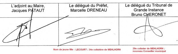 Extrait du dernier PV de réunion de la commission