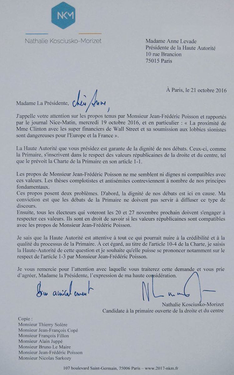 Affaire POISSON : Du danger de l&rsquo;auto-censure de nos&nbsp;députés