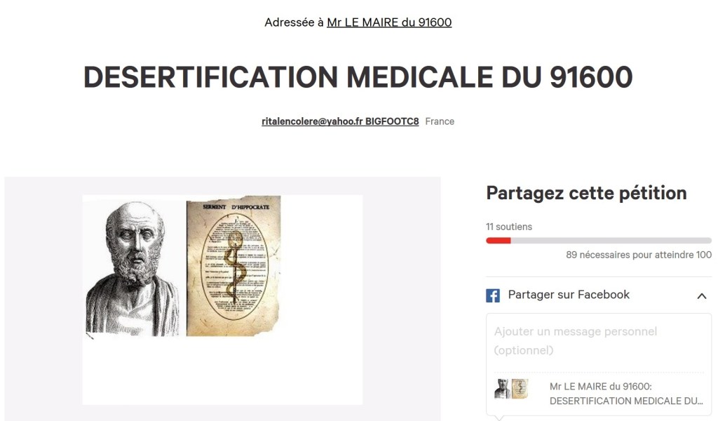 À Savigny-sur-Orge, une pétition contre la désertification&nbsp;médicale