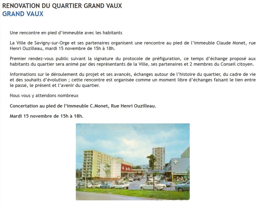 Pour qui fait-on la rénovation de Grand-Vaux ? Vers un remplacement de la&nbsp;population