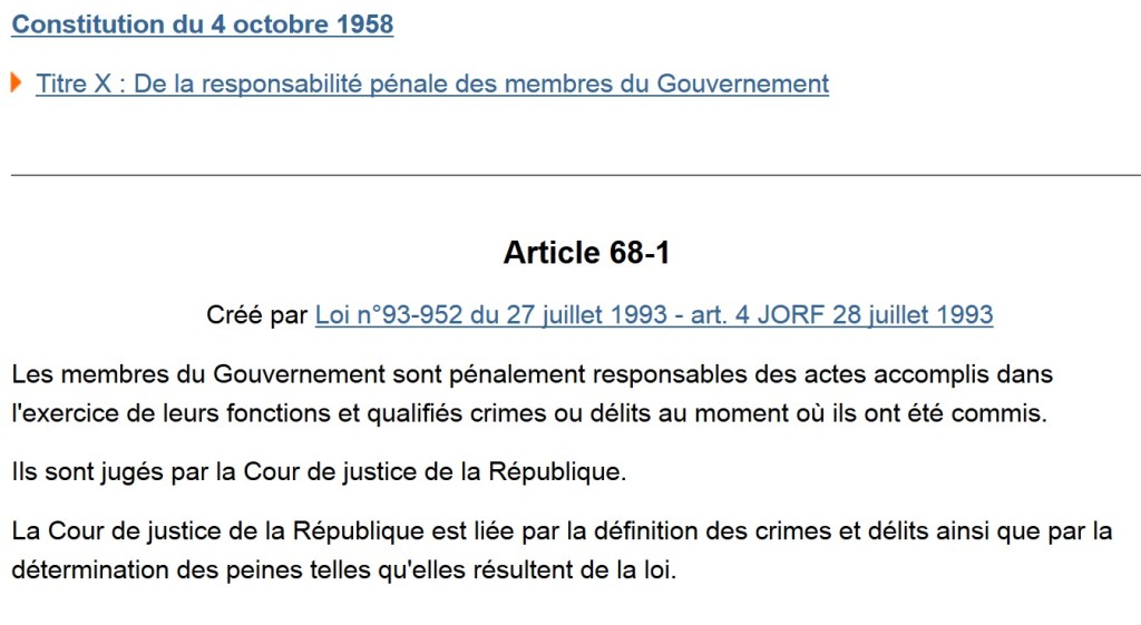 Pourquoi supprimer la Cour de Justice de la République&nbsp;?