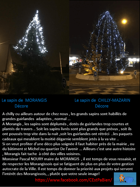 Des controverses sur les illuminations de Noël : Savigny, Morangis et&nbsp;Chilly-Mazarin