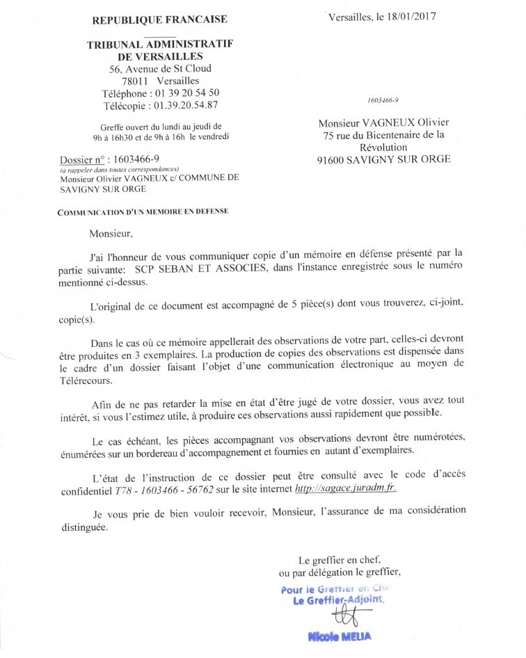 Le mémoire en défense de la Ville de Savigny-sur-Orge pour le transfert de sa compétence &laquo;&nbsp;élaboration du PLU&nbsp;&raquo;