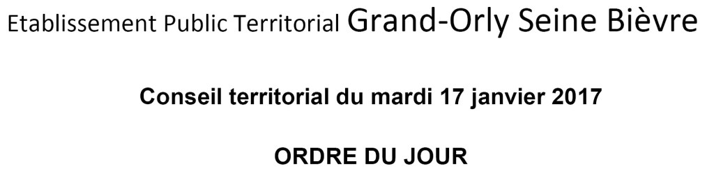 Des enjeux du Conseil territorial du GOSB du 17 janvier&nbsp;2017