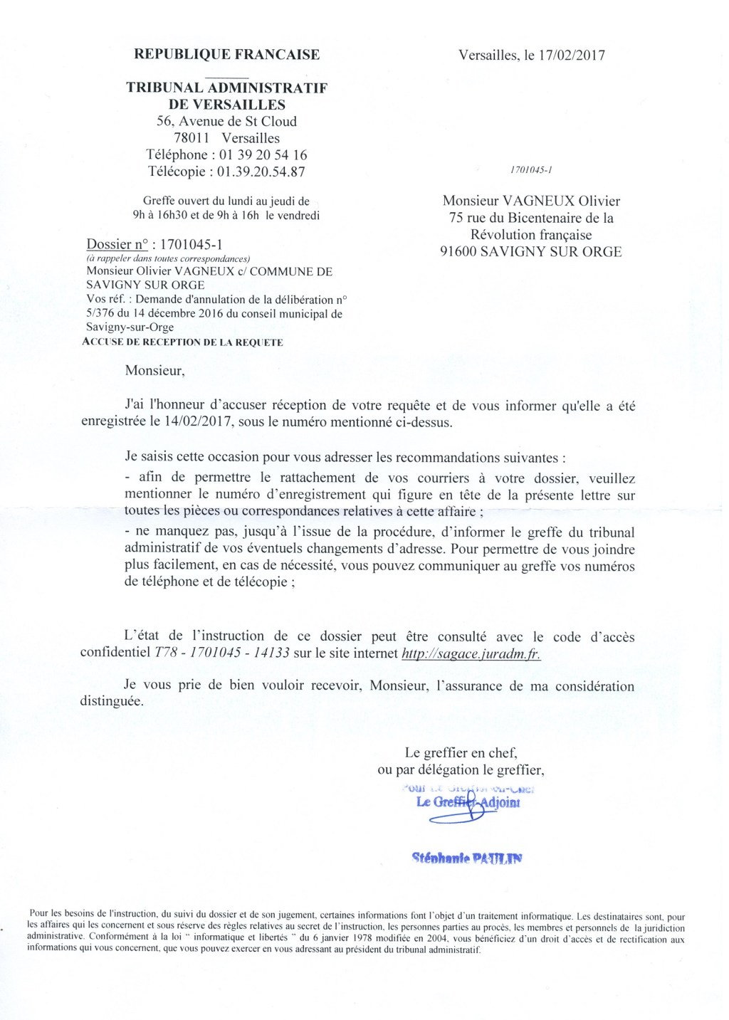 La deuxième protection fonctionnelle d&rsquo;Éric MEHLHORN sera bien jugée au fond&nbsp;!