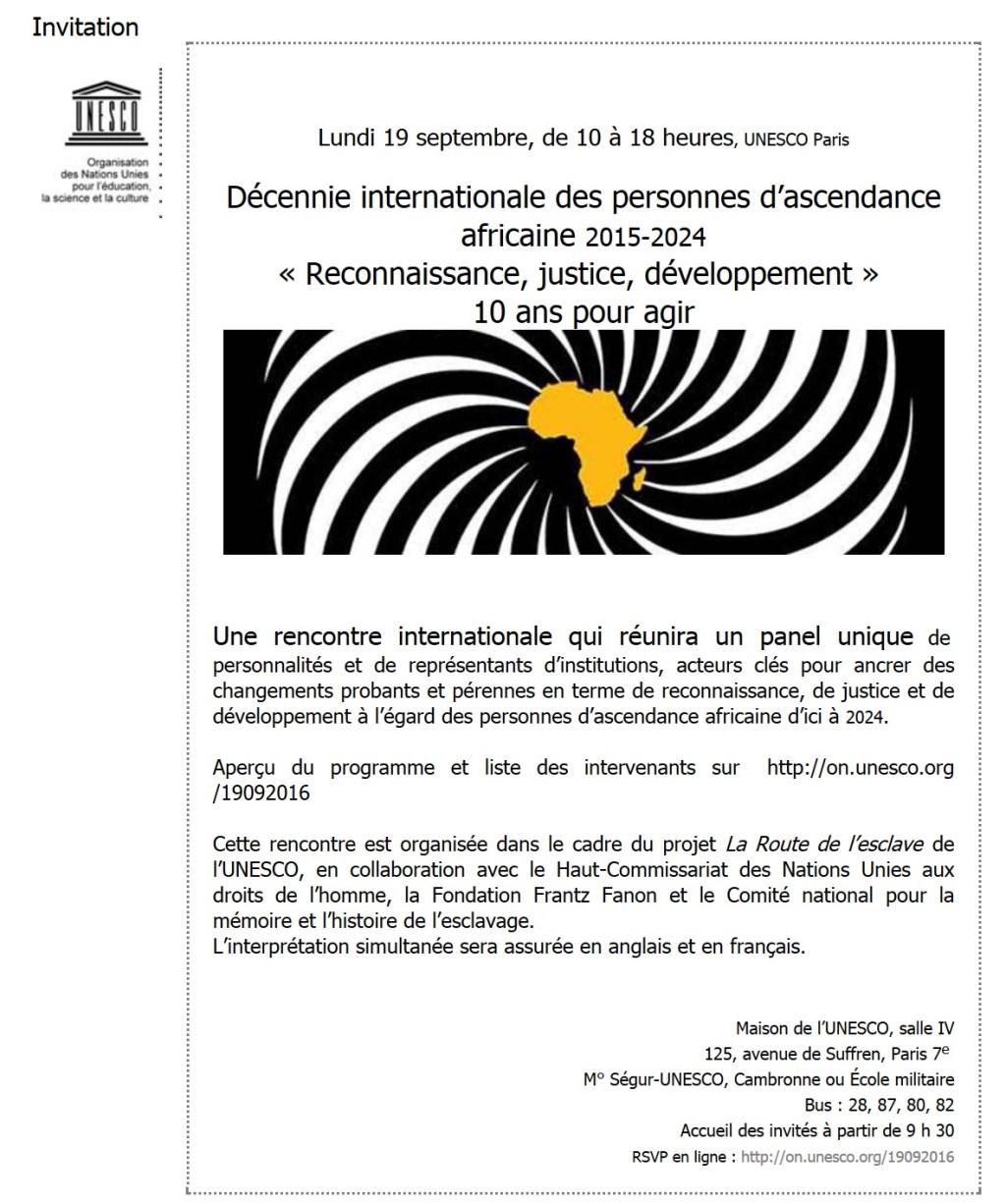 À quand l&rsquo;UNESCO organisera-t-elle une décennie internationale des personnes d&rsquo;ascendance européenne&nbsp;?