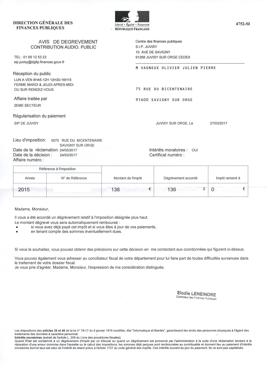 Comment j’ai obtenu le remboursement de ma contribution à l’audiovisuel public 2015