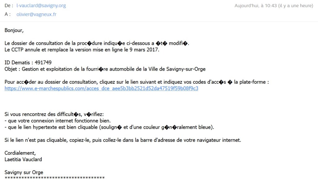 La Ville de Savigny-sur-Orge lit les critiques d&rsquo;appels d&rsquo;offre du Savinien&nbsp;libéré
