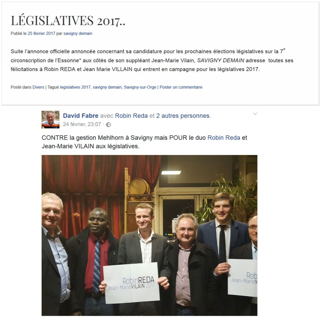 Pourquoi les Saviniens sont-ils incohérents de soutenir la candidature RÉDA/VILAIN aux&nbsp;législatives