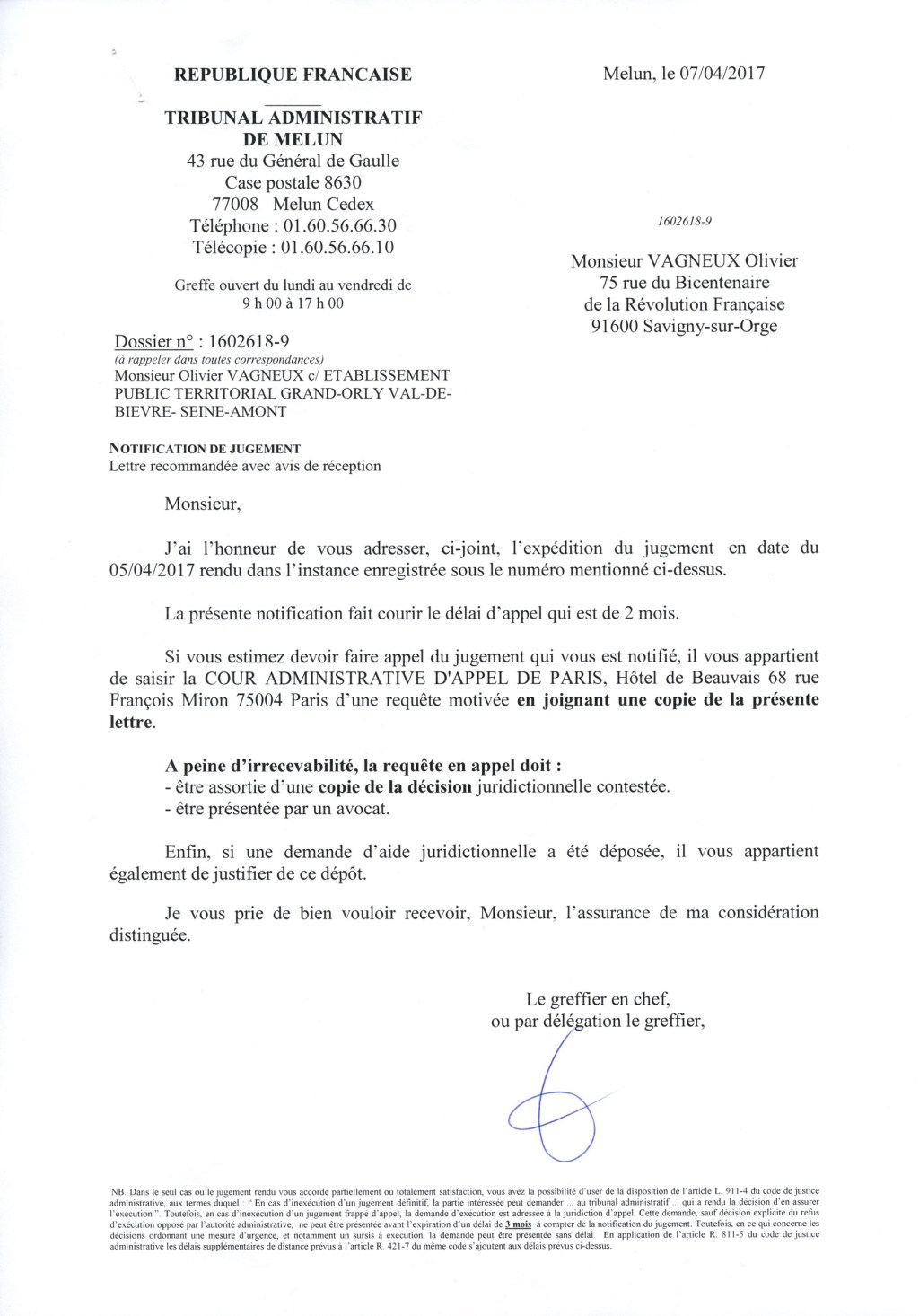 Le Tribunal administratif annule une délibération d&rsquo;urbanisme du Grand-Orly Seine Bièvre pour Savigny-sur-Orge