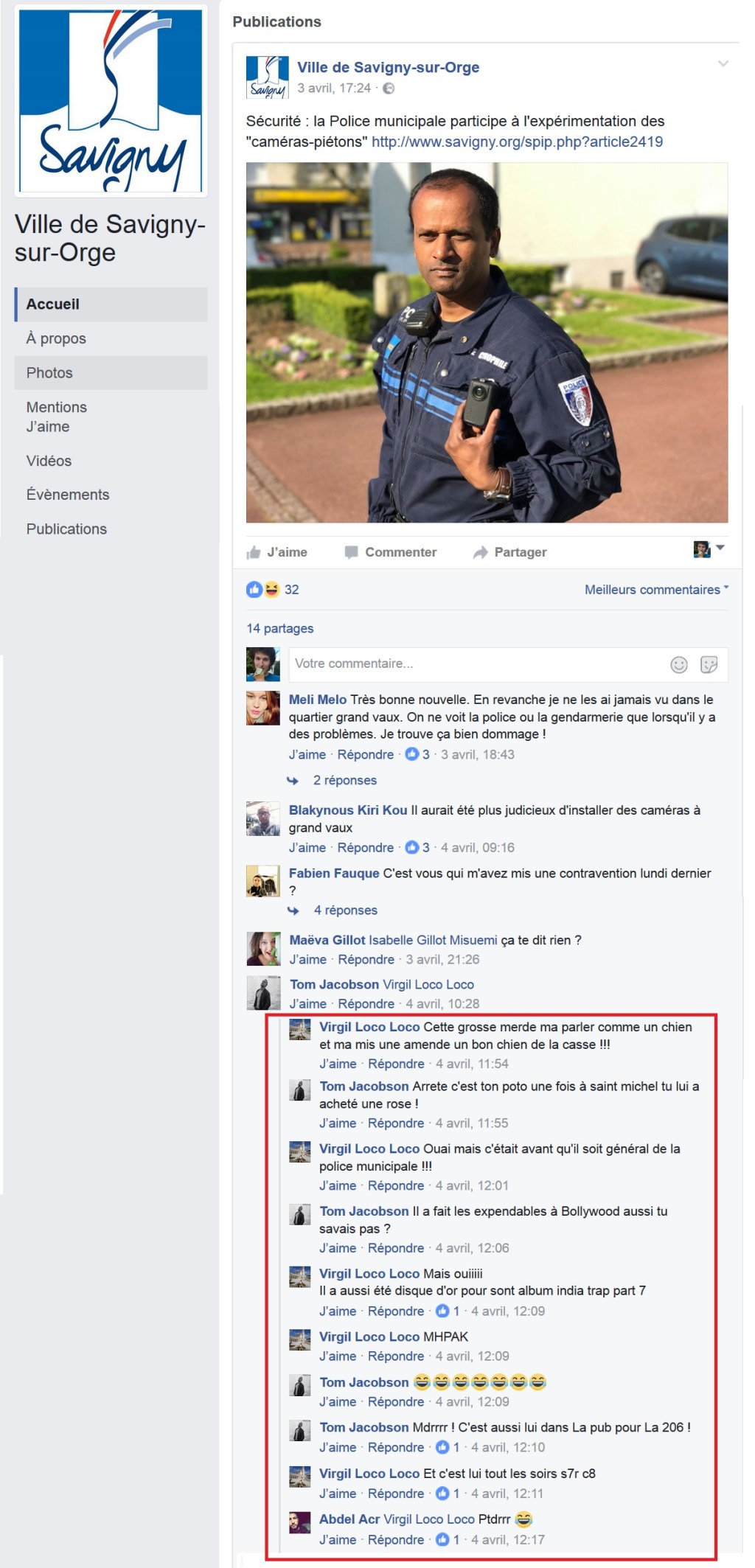 Mais qui modère le compte Facebook de la Ville de Savigny-sur-Orge ?
