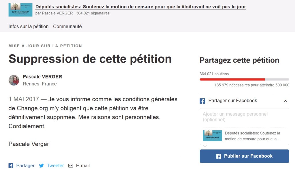 Étranges conditions générales de&nbsp;Change.Org