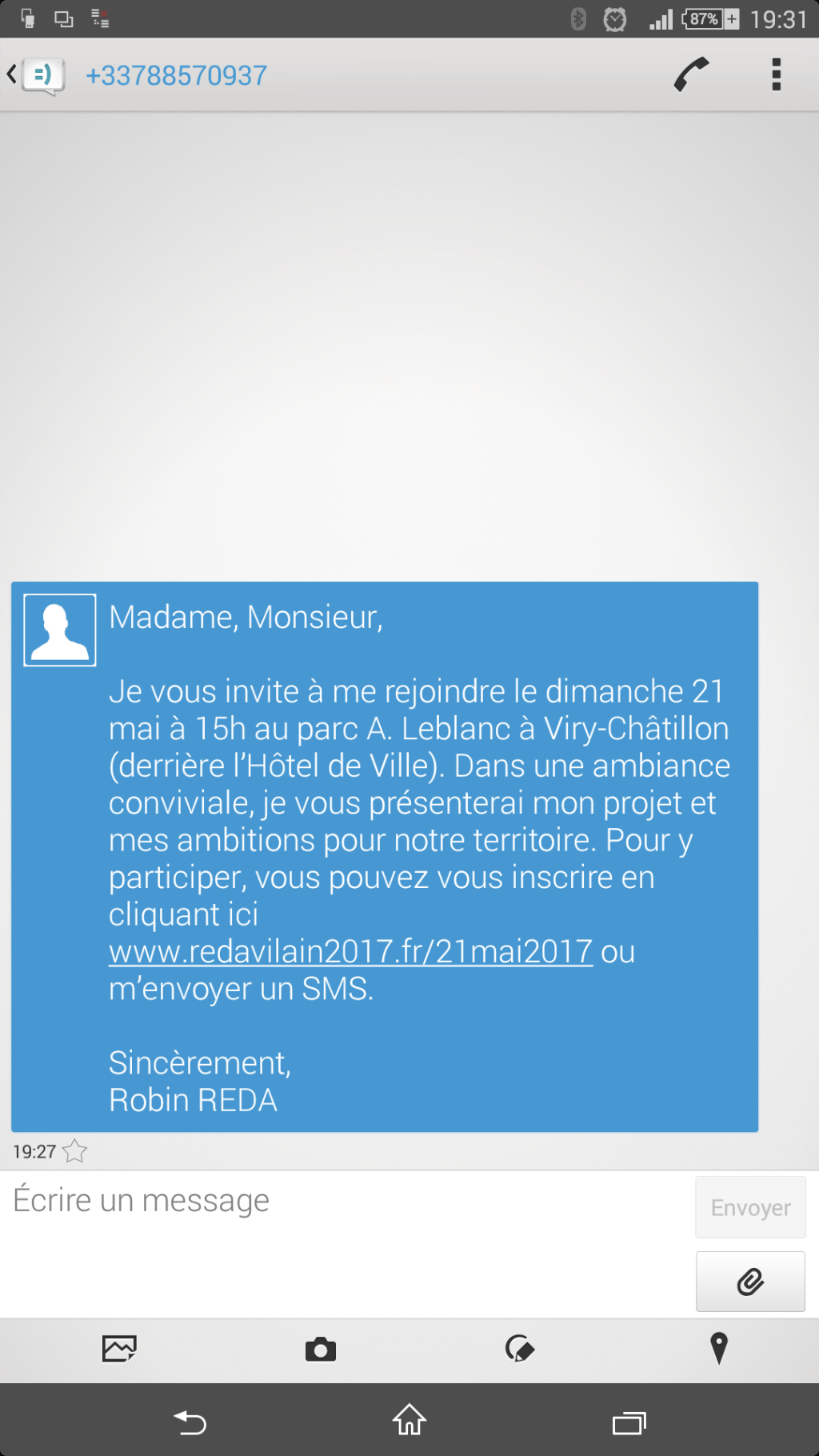 Spammé par Robin&nbsp;REDA