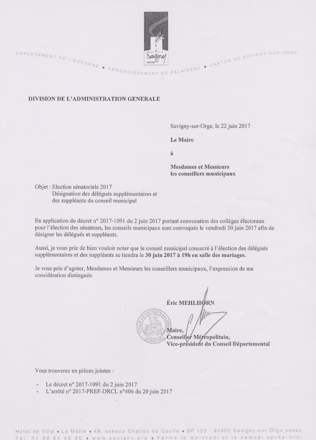 Sénatoriales 2017 : Savigny-sur-Orge choisit ce soir ses grands&nbsp;électeurs