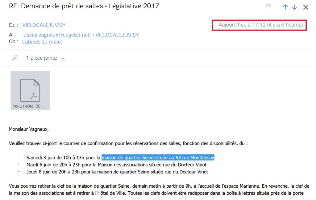 Quinze heures avant la réunion publique, Robin RÉDA me contraint de changer de&nbsp;salle