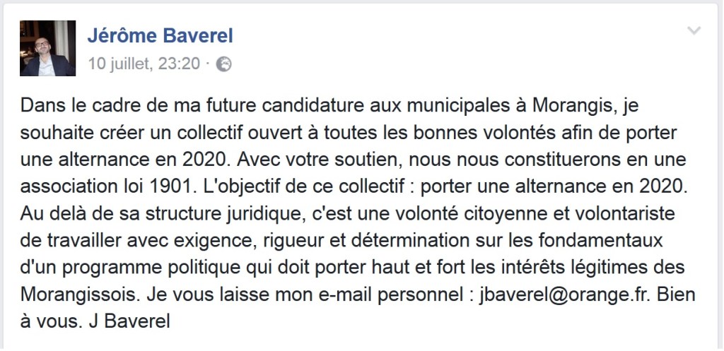 Morangis : à l&rsquo;aune d&rsquo;une nouvelle guerre des droites&nbsp;?
