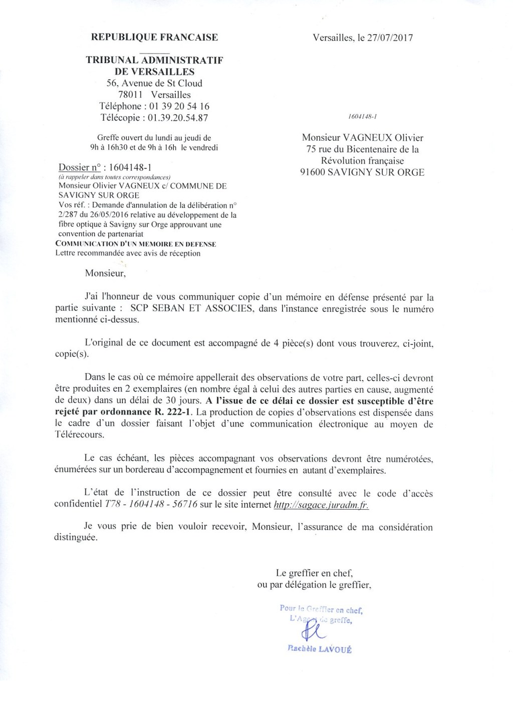 Fibre optique de Savigny-sur-Orge : le mémoire en Défense de la&nbsp;commune