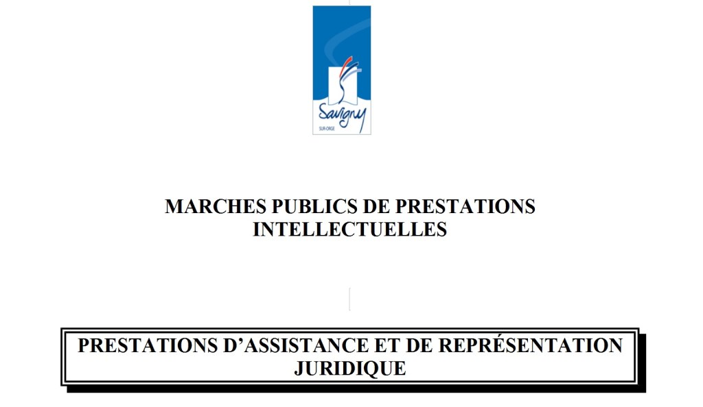 Savigny renouvelle son marché public d&rsquo;assistance juridique