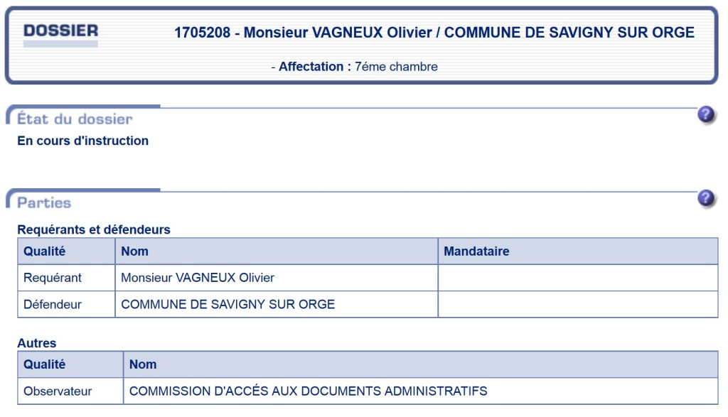 La CADA se porte observatrice dans les affaires de refus de communication de documents&nbsp;publics