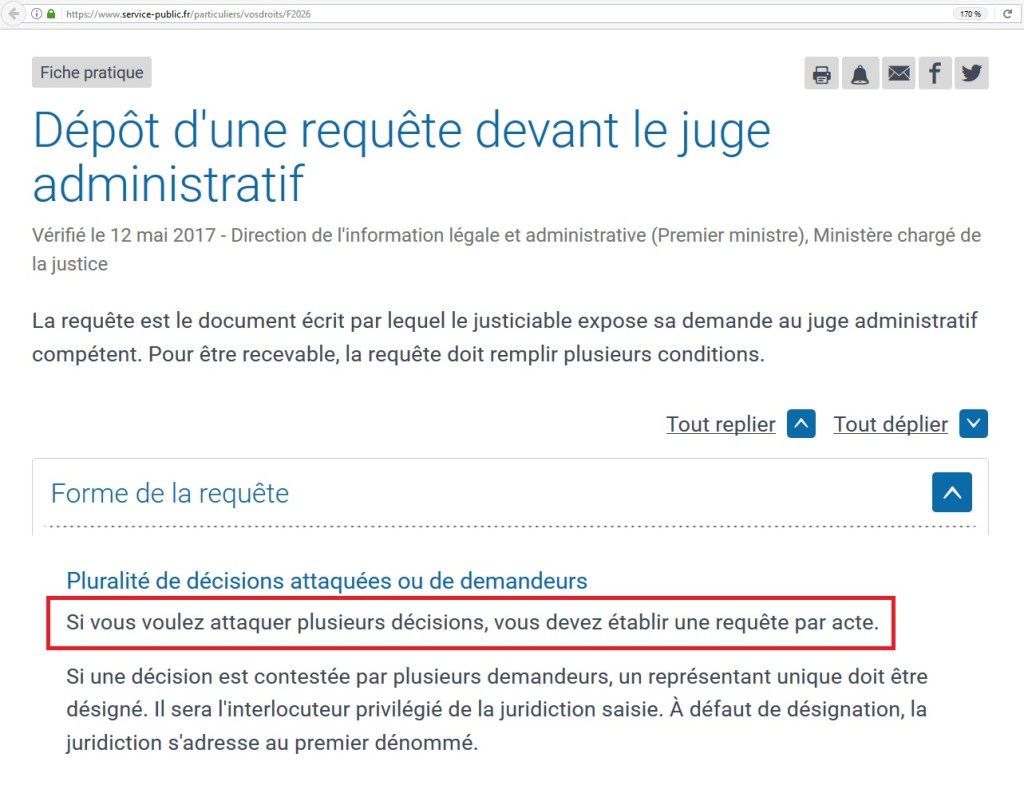 Justice administrative : régulariser une requête attaquant plusieurs&nbsp;actes