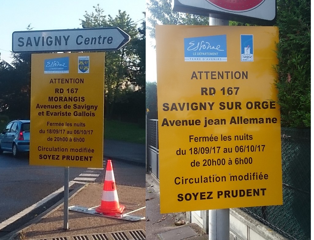 Est-il prévu d&rsquo;informer les Saviniens de la fermeture de la RD 167&nbsp;?