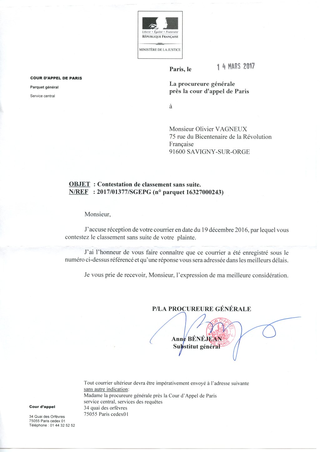 Peut-on agir dans l&rsquo;attente d&rsquo;un appel de classement de plainte sans suite&nbsp;?