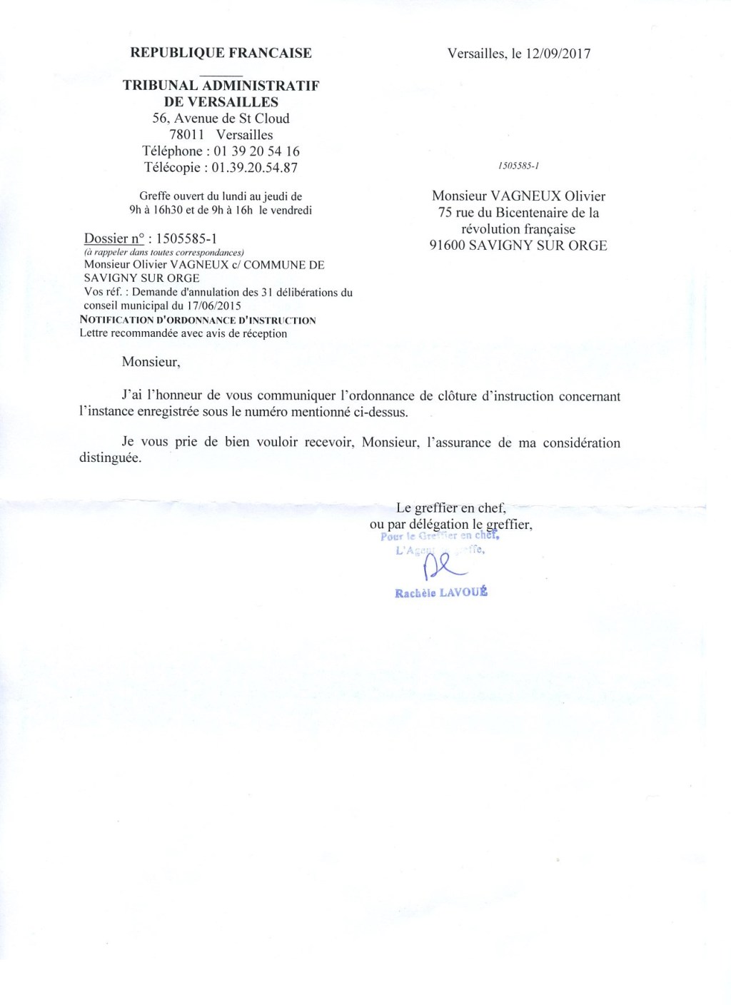 Conseil municipal à huis clos : le Tribunal ordonne la clôture d&rsquo;instruction