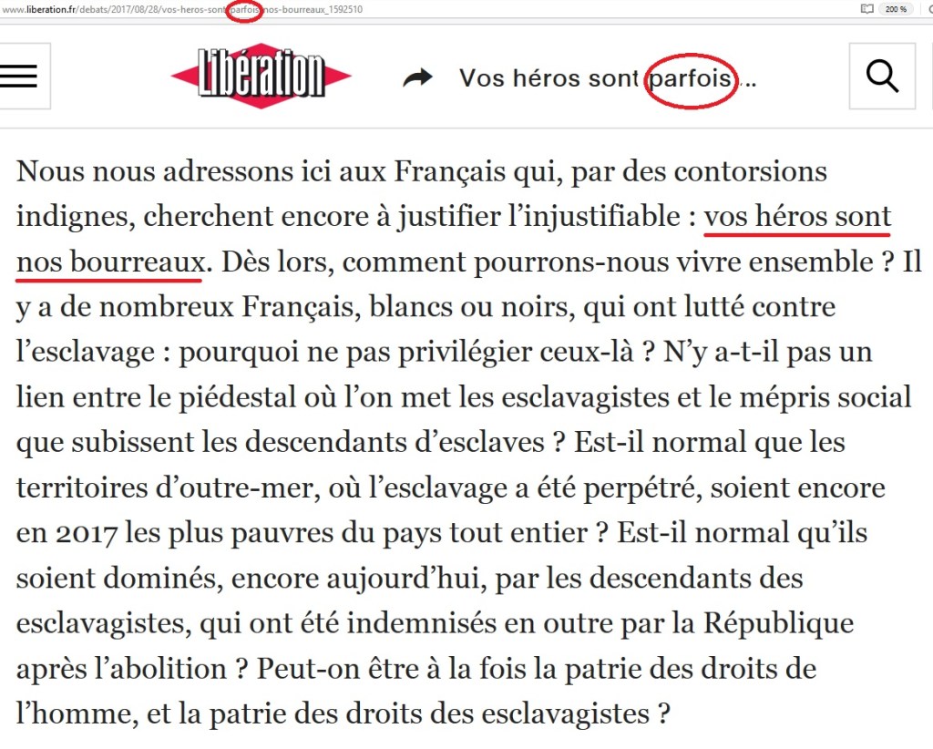 Mes héros sont leurs bourreaux…