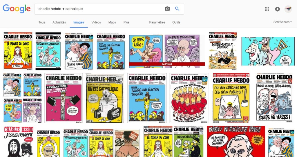 Charlie-Hebdo et la religion&nbsp;catholique
