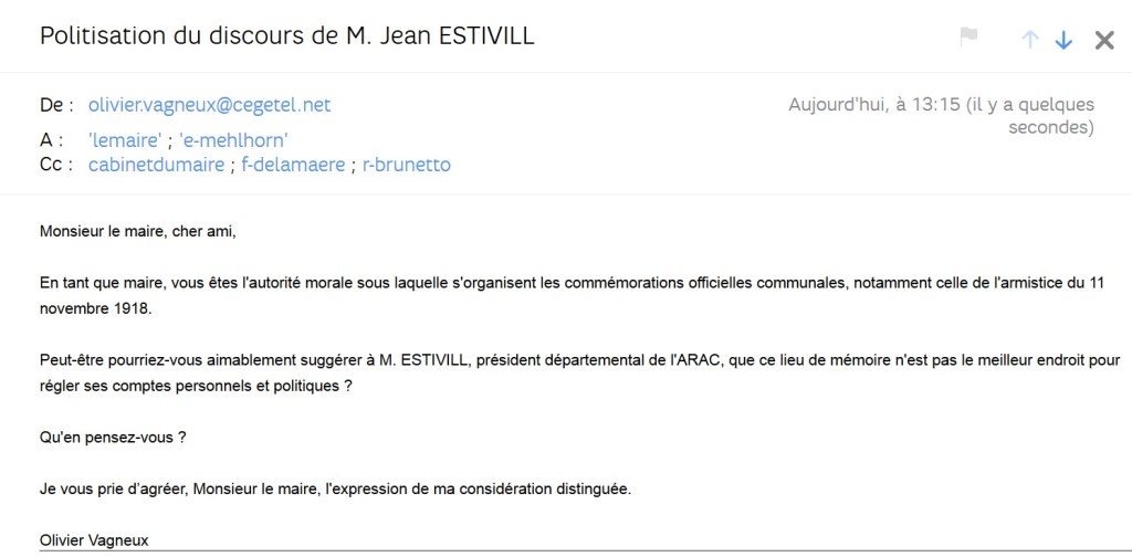 Ce que je reproche à Jean ESTIVILL en tant que président de&nbsp;l&rsquo;ARAC