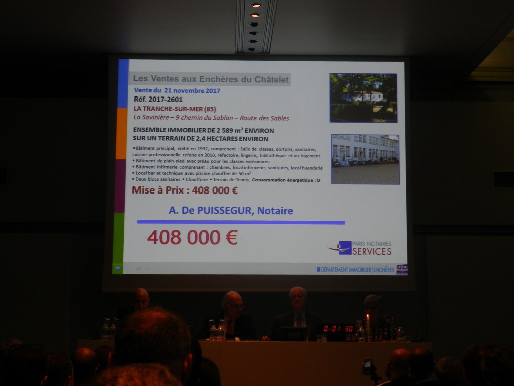 Des questions à maître Alain DE PUISSÉGUR sur la mise en vente de la&nbsp;Savinière