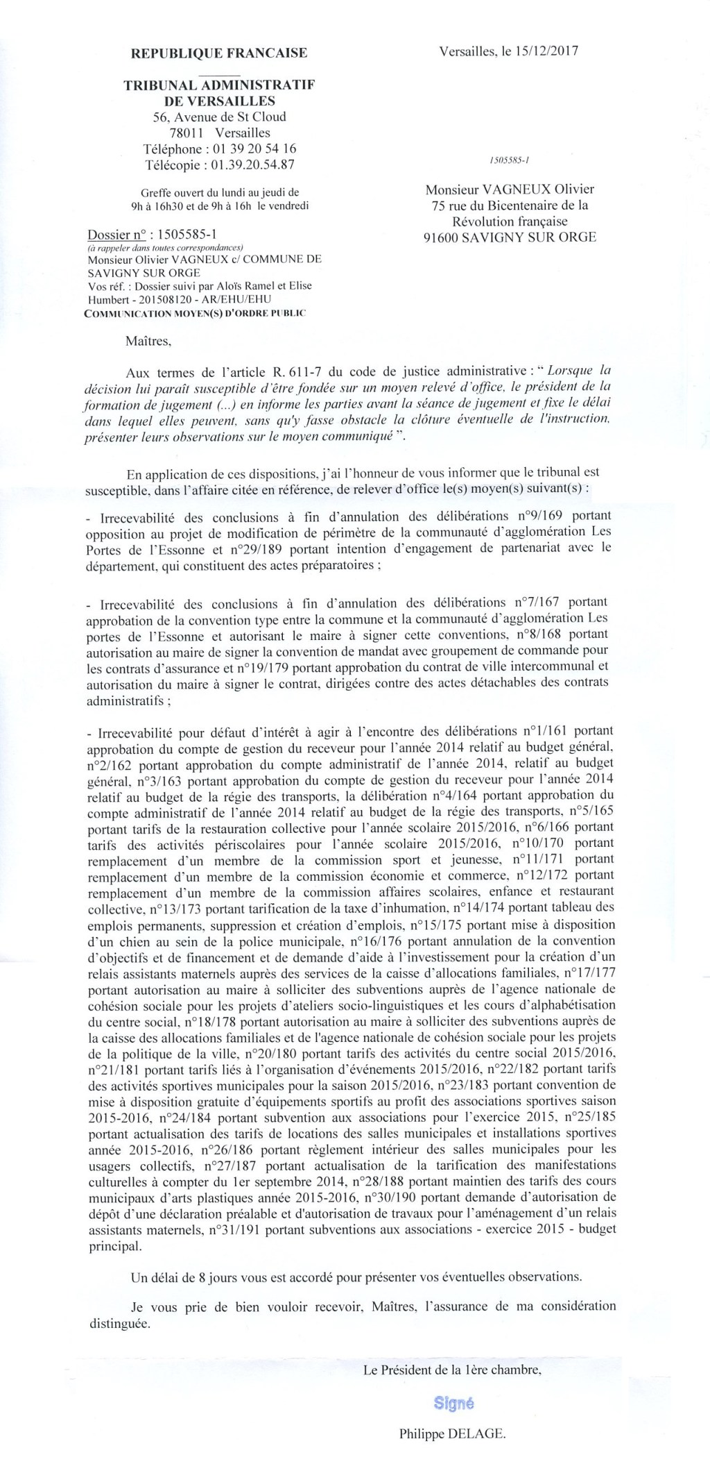 Huis-clos à Savigny-sur-Orge : ma réponse aux moyens d&rsquo;ordre public susceptibles d&rsquo;être soulevés&nbsp;d&rsquo;office