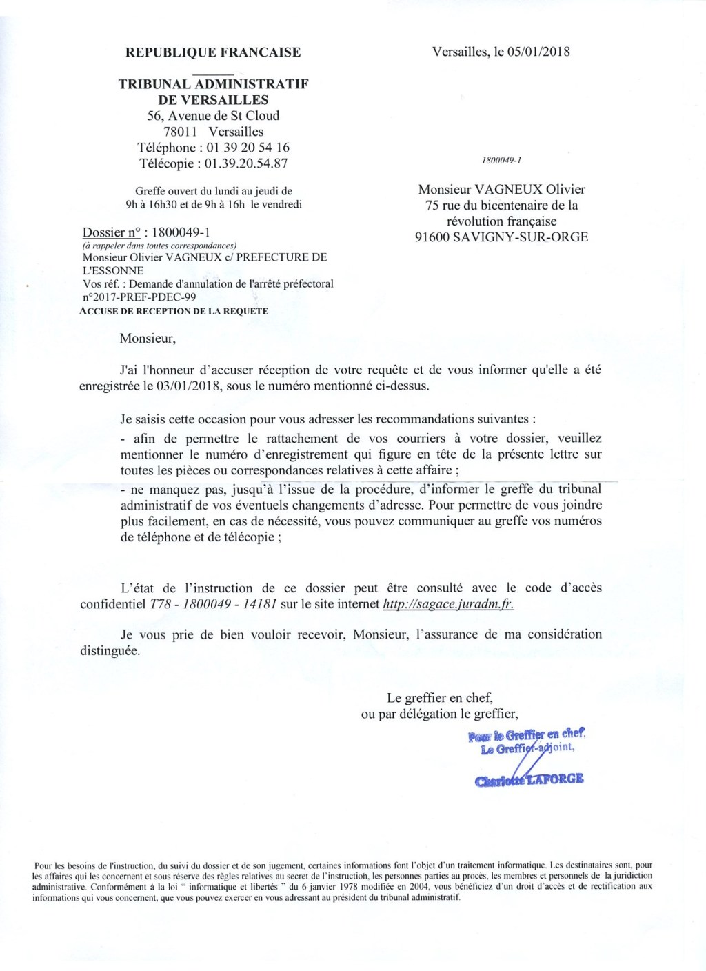 Nouvelle composition du conseil citoyen de Grand-Vaux : j&rsquo;attaque en Justice la Préfecture de&nbsp;l&rsquo;Essonne