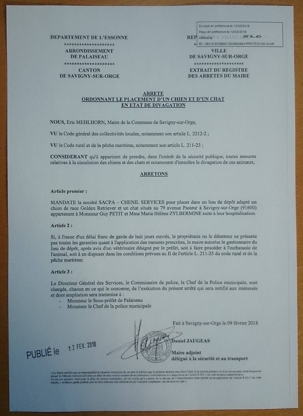 Savigny-sur-Orge : Mieux vaut ne pas laisser vos animaux seuls si vous allez à&nbsp;l&rsquo;hôpital