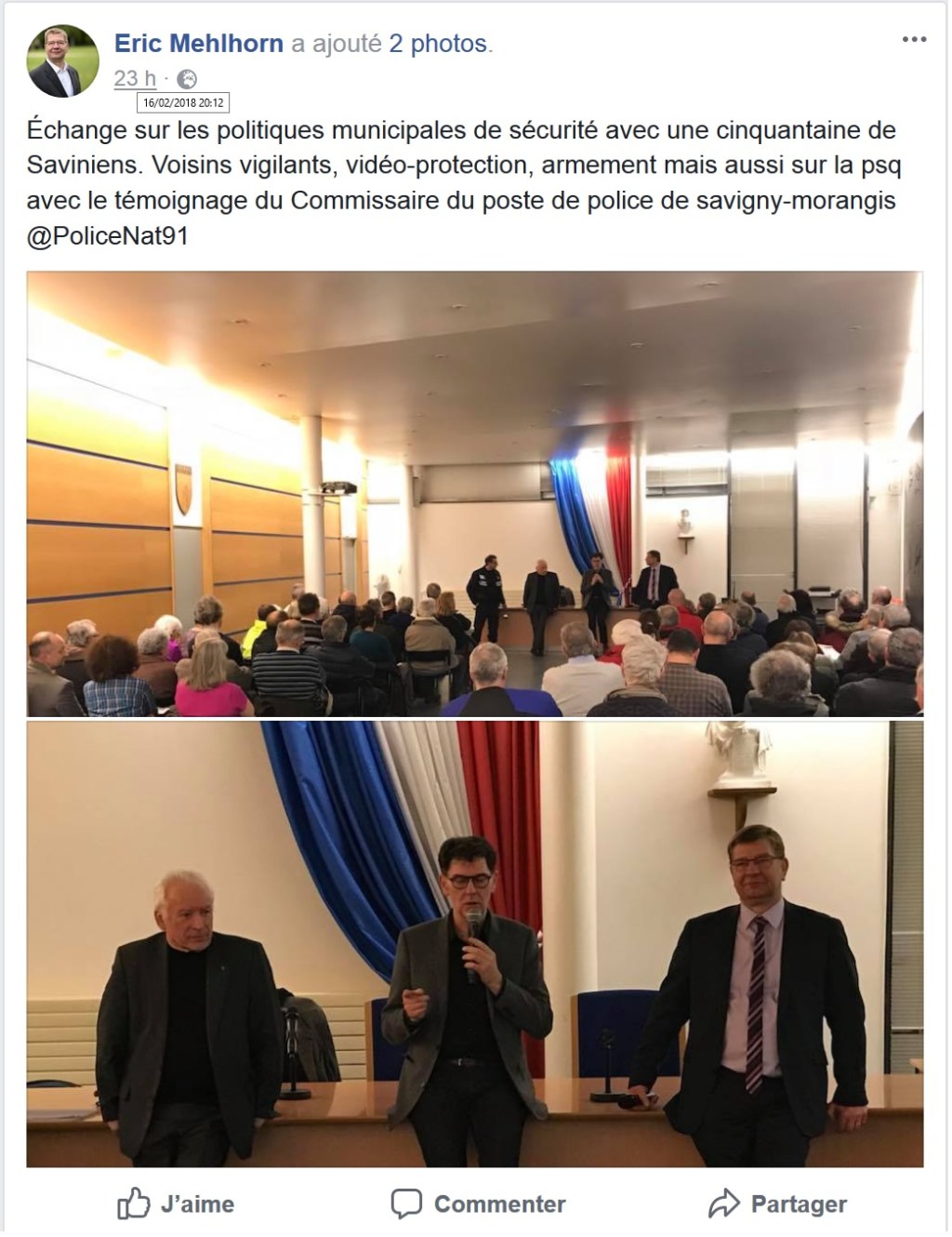 D&rsquo;une privatisation de la Police nationale par le maire de Savigny-sur-Orge